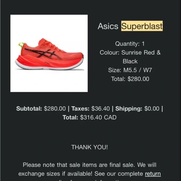 Superblast ASICS - Picture 6 of 6